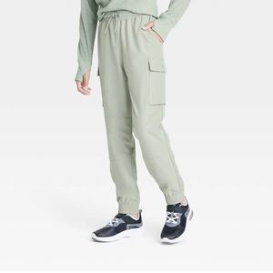 Boys’ Lined Cargo Pants -All in Motion Light Green
